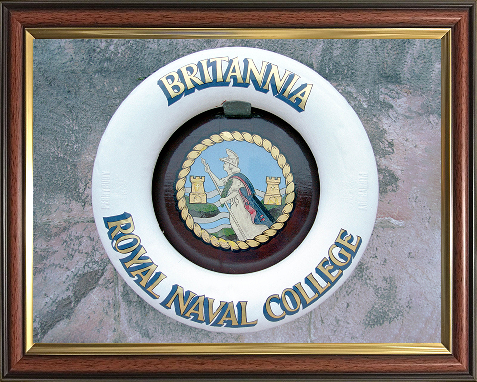 Britannia Royal Naval College (BRNC) Dartmouth Ships Badge or Crest Photo Print - Royal Navy