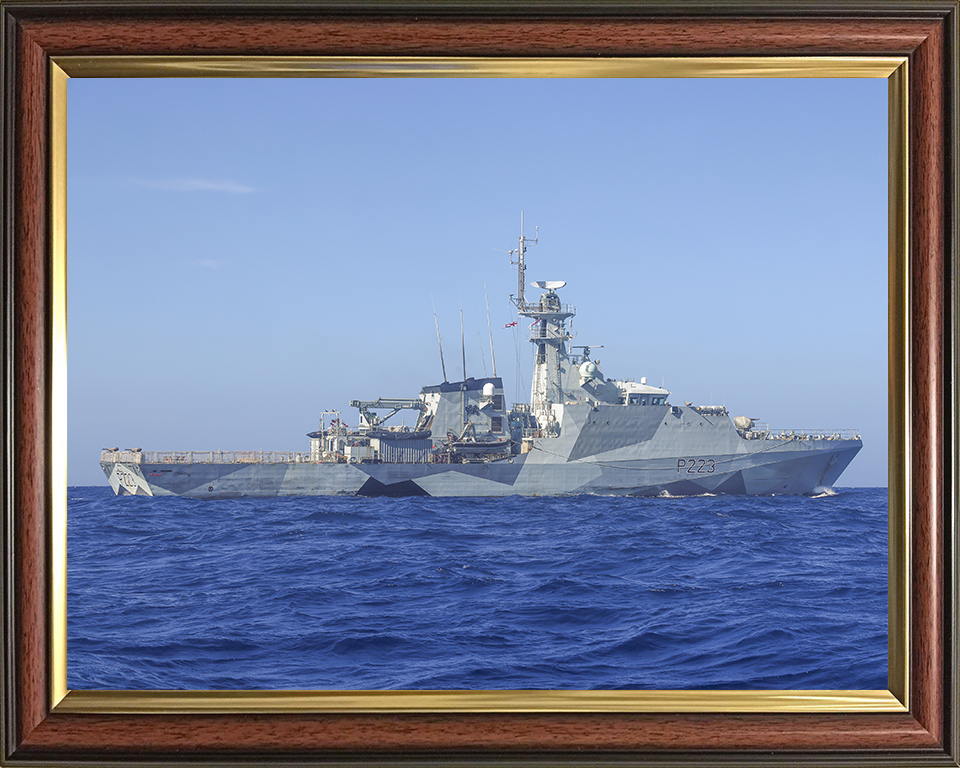 HMS Medway (P223) Photo Print - Caribbean 2025 - Royal Navy River Class Patrol Vessel Hampshire Prints 10 x 8 Classic Frame No
