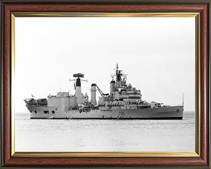 HMS Blake (C99) Royal Navy Tiger Class Light Cruiser Entering Harbour Photo Print Wall Art Decor Posters, Prints, & Visual Artwork Hampshire Prints 10 x 8 Classic Frame No