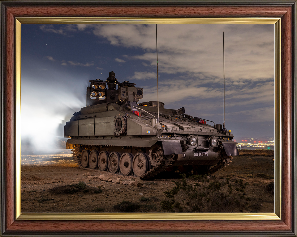British Army Stormer combat vehicle With Starstreak Photo Print Wall Art Military Poster Posters, Prints, & Visual Artwork Hampshire Prints 10 x 8 Classic Frame No