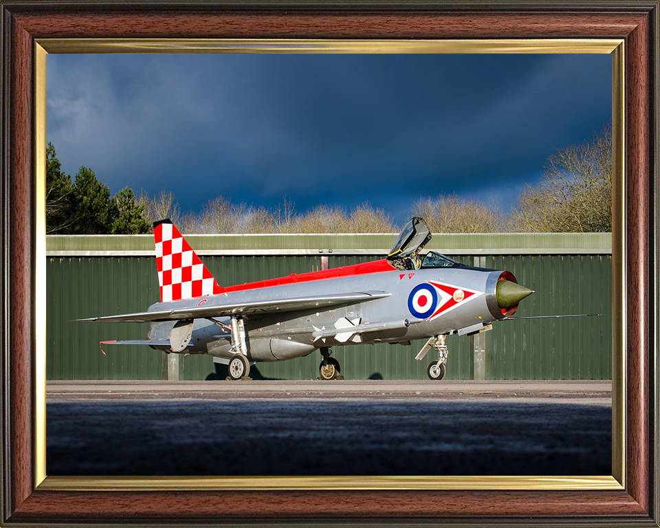 RAF English Electric Lightning Jet Photo Print - Royal Air Force Aircraft Hampshire Prints 10 x 8 Classic Frame No
