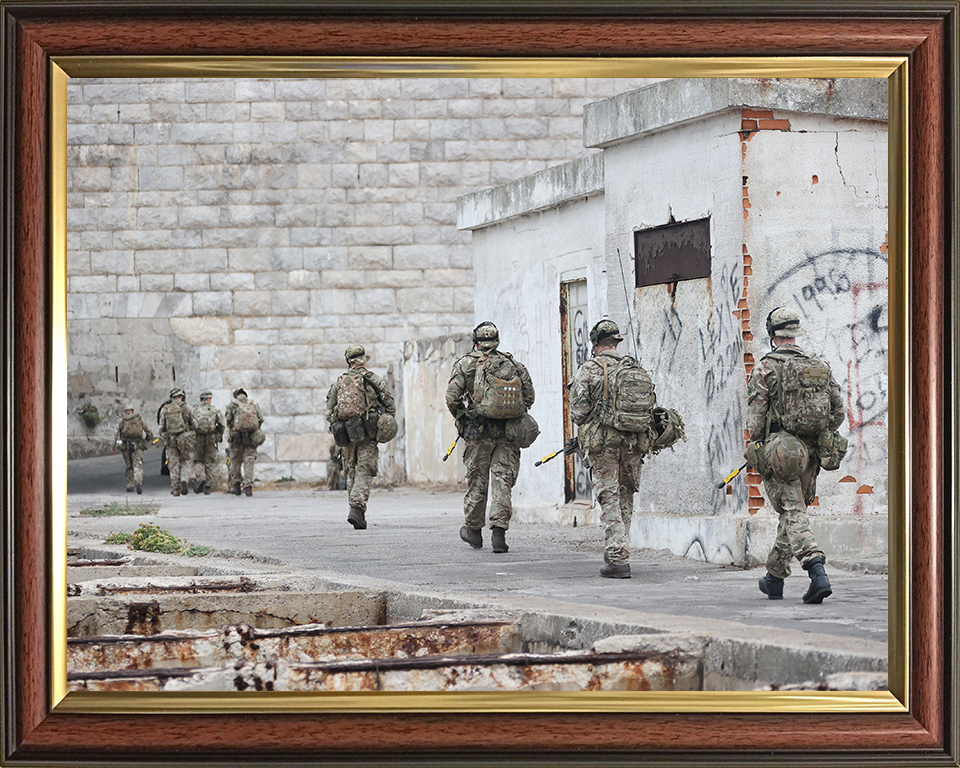 Royal Yeomanry Soldier on Exercise in Gibraltar Photo Print - British Army