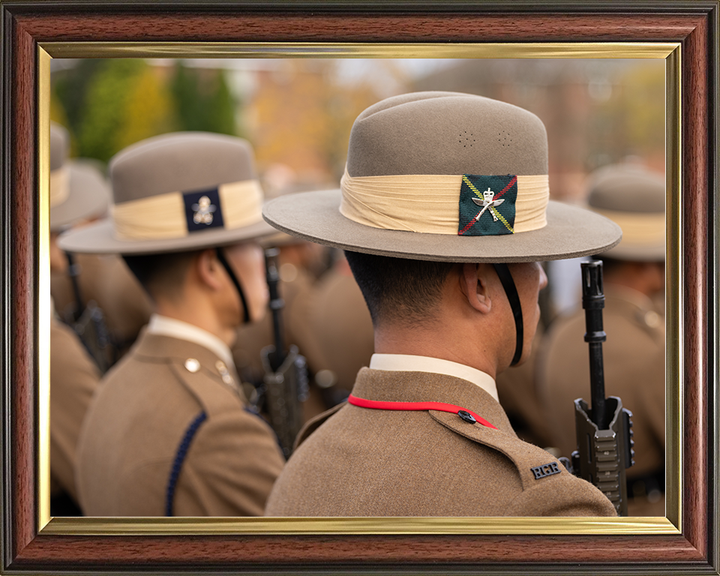 British Army Royal Gurkha Rifles soldiers Passing Off Parade Photo Print Wall Art Military Decor Posters, Prints, & Visual Artwork Hampshire Prints 10 x 8 Classic Frame No