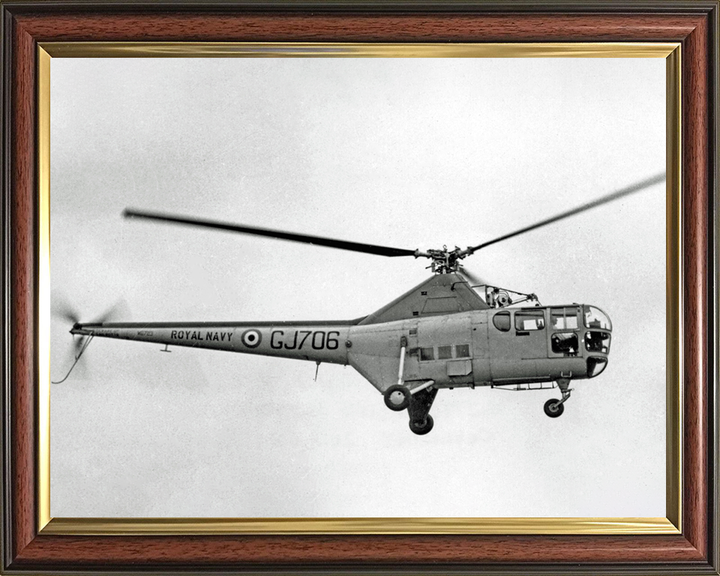 Westland WS-51 Dragonfly Helicopter 1955 Photo Print - Royal Navy Aircraft Hampshire Prints 10 x 8 Classic Frame No
