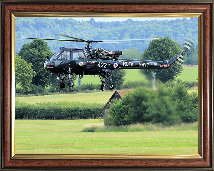 Westland Wasp Helicopter in Flight Photo Print - Royal Navy Aircraft Posters, Prints, & Visual Artwork Hampshire Prints 10 x 8 Classic Frame No