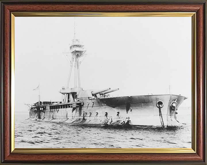 HMS Abercrombie (1915) Royal Navy Abercrombie Class monitor Monitor Photo Print Starboard Bow View Warship Wall Art Posters, Prints, & Visual Artwork Hampshire Prints 10 x 8 Classic Frame No