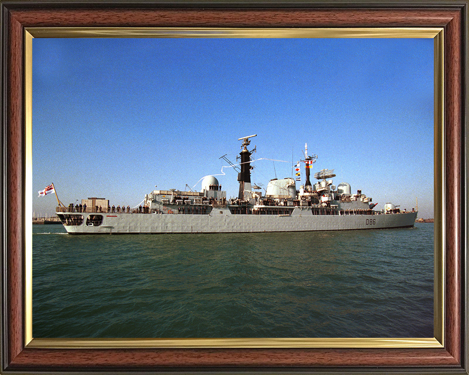 HMS Birmingham (D86) Photo Print - Paying Off 1999 - Royal Navy Type 42 destroyer
