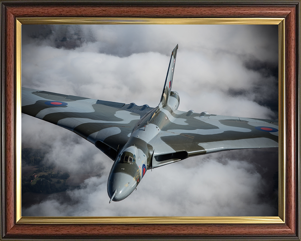 RAF Avro Vulcan Bomber Closeup Photo Print - Royal Air Force Aircraft Posters, Prints, & Visual Artwork Hampshire Prints 10 x 8 Classic Frame No