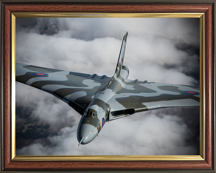RAF Avro Vulcan Bomber Closeup Photo Print - Royal Air Force Aircraft Posters, Prints, & Visual Artwork Hampshire Prints 10 x 8 Classic Frame No