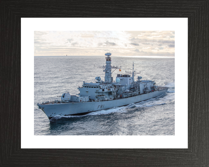 HMS Sutherland F81 Type 23 Frigate February 2020 Port Bow View