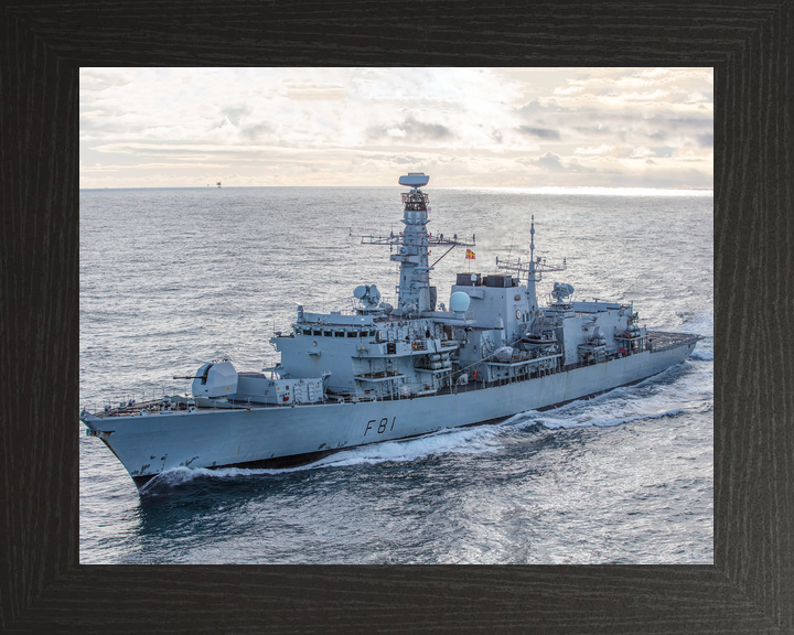 HMS Sutherland F81 Type 23 Frigate February 2020 Port Bow View