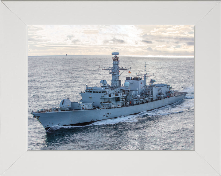 HMS Sutherland F81 Type 23 Frigate February 2020 Port Bow View