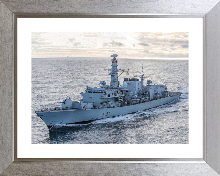 HMS Sutherland F81 Type 23 Frigate February 2020 Port Bow View