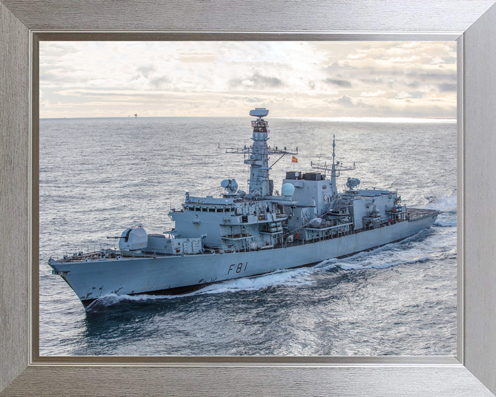 HMS Sutherland F81 Type 23 Frigate February 2020 Port Bow View