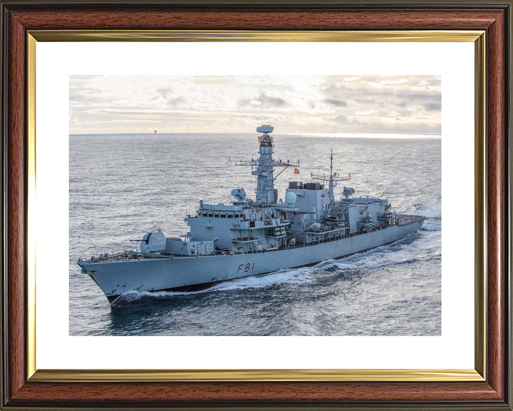 HMS Sutherland F81 Type 23 Frigate February 2020 Port Bow View