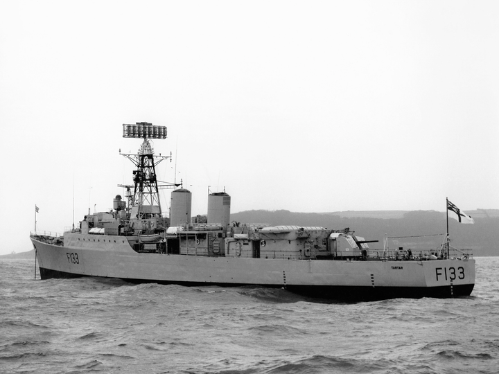 HMS Tartar F133 Tribal Class Frigate March 1963 At Anchor Photo Print - Posters, Prints, & Visual Artwork - by Hampshire Prints (image 1 of 9)