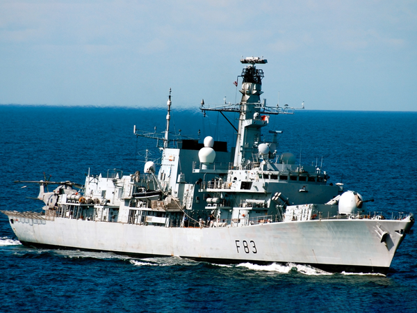 HMS St Albans F83 Type 23 Frigate Starboard View