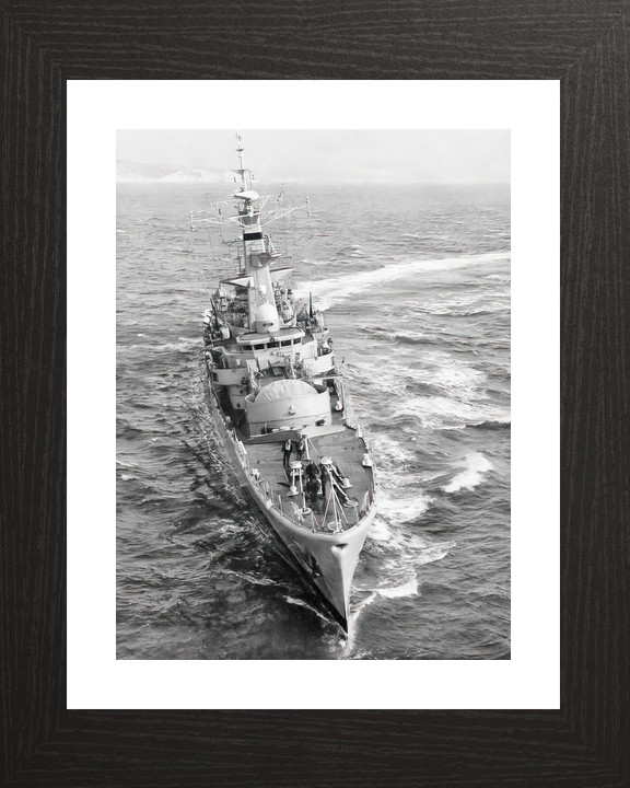 HMS Galatea (F18) Royal Navy Leander Class Frigate Bow View Photo Print Wall Art Decor - Posters, Prints, & Visual Artwork - by Hampshire Prints (image 2 of 9)
