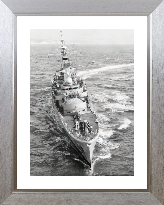 HMS Galatea (F18) Royal Navy Leander Class Frigate Bow View Photo Print Wall Art Decor - Posters, Prints, & Visual Artwork - by Hampshire Prints (image 6 of 9)
