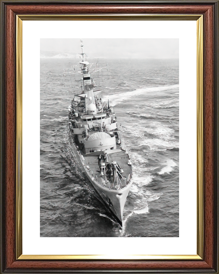 HMS Galatea (F18) Royal Navy Leander Class Frigate Bow View Photo Print Wall Art Decor - Posters, Prints, & Visual Artwork - by Hampshire Prints (image 8 of 9)