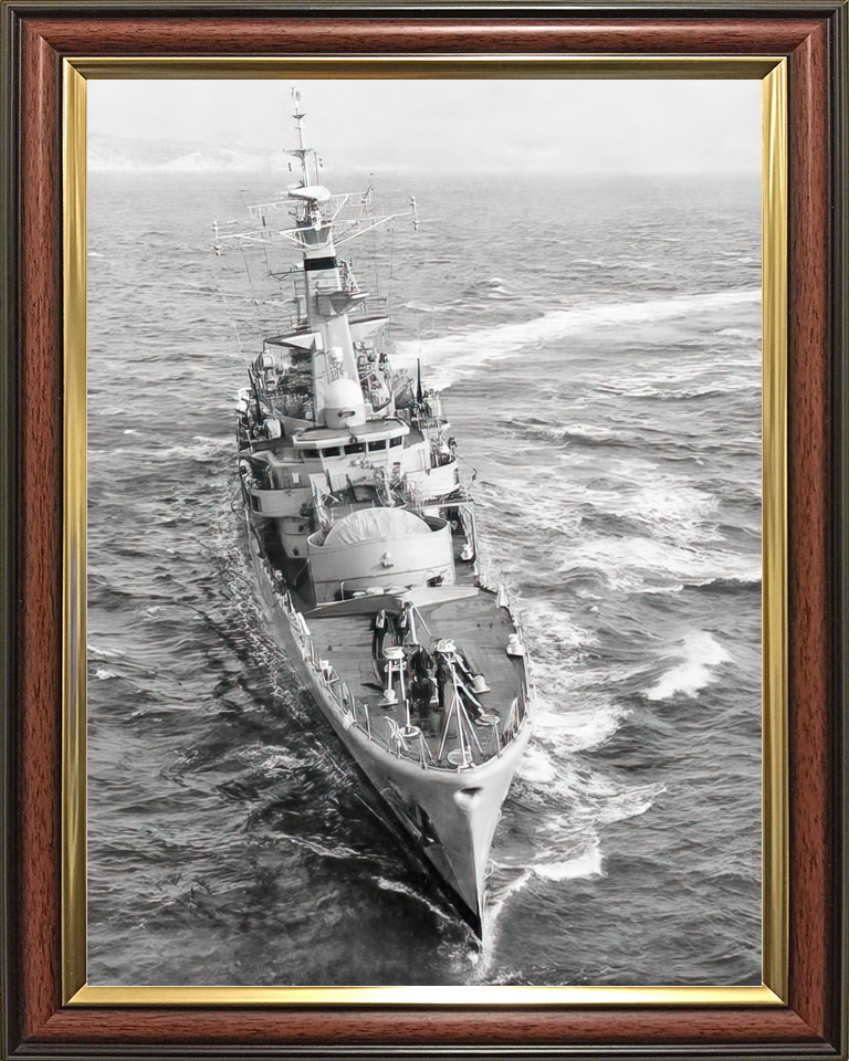 HMS Galatea (F18) Royal Navy Leander Class Frigate Bow View Photo Print Wall Art Decor - Posters, Prints, & Visual Artwork - by Hampshire Prints (image 9 of 9)