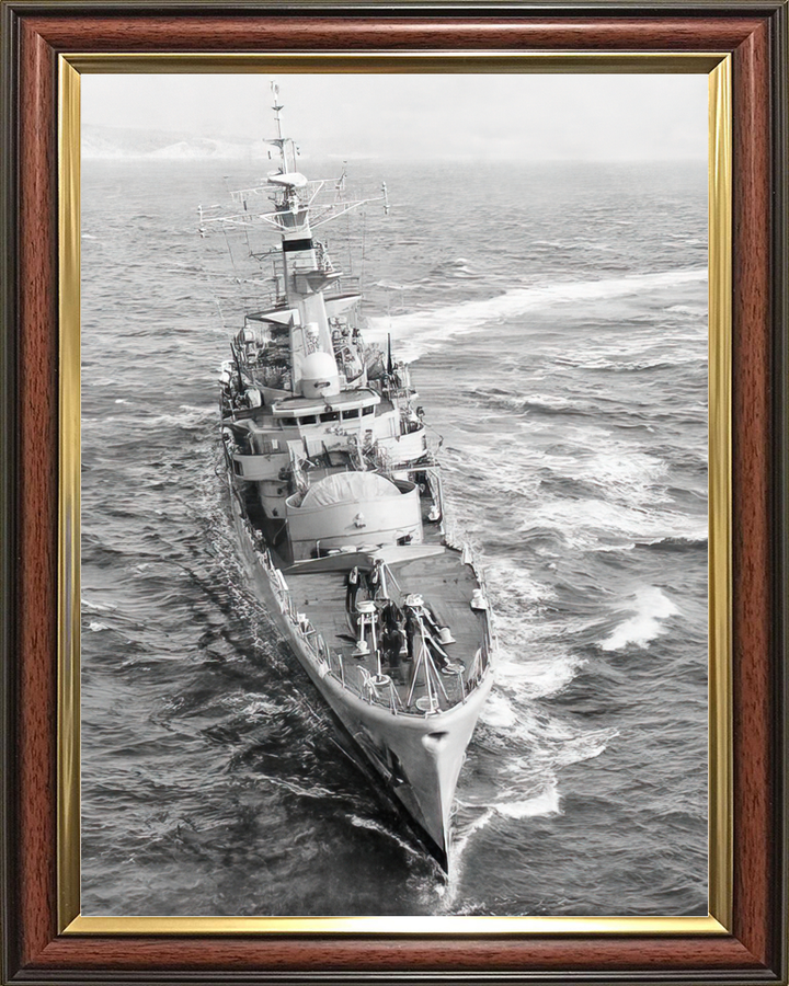 HMS Galatea (F18) Royal Navy Leander Class Frigate Bow View Photo Print Wall Art Decor - Posters, Prints, & Visual Artwork - by Hampshire Prints (image 9 of 9)