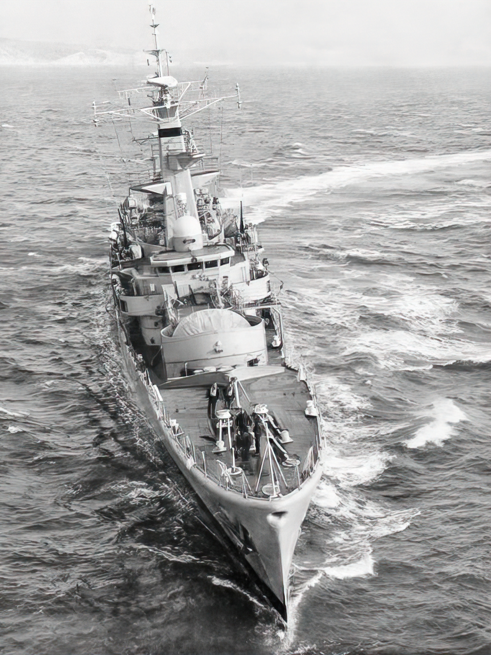 HMS Galatea (F18) Royal Navy Leander Class Frigate Bow View Photo Print Wall Art Decor - Posters, Prints, & Visual Artwork - by Hampshire Prints (image 1 of 9)