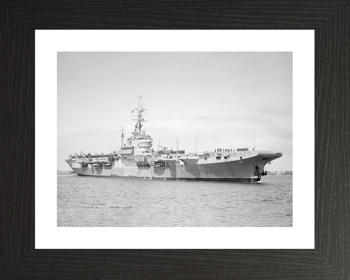 HMS Glory (R62) Royal Navy Colossus Class Aircraft Carrier Starboard View Photo Print Wall Art Decor - Posters, Prints, & Visual Artwork - by Hampshire Prints (image 2 of 9)