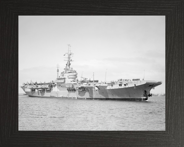 HMS Glory (R62) Royal Navy Colossus Class Aircraft Carrier Starboard View Photo Print Wall Art Decor - Posters, Prints, & Visual Artwork - by Hampshire Prints (image 3 of 9)