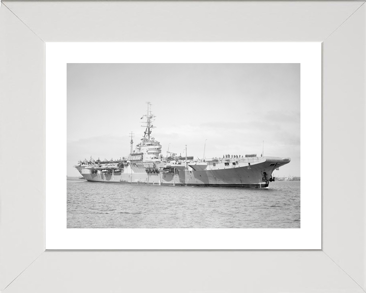 HMS Glory (R62) Royal Navy Colossus Class Aircraft Carrier Starboard View Photo Print Wall Art Decor - Posters, Prints, & Visual Artwork - by Hampshire Prints (image 4 of 9)