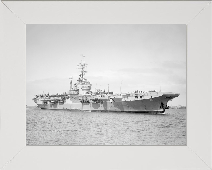 HMS Glory (R62) Royal Navy Colossus Class Aircraft Carrier Starboard View Photo Print Wall Art Decor - Posters, Prints, & Visual Artwork - by Hampshire Prints (image 5 of 9)