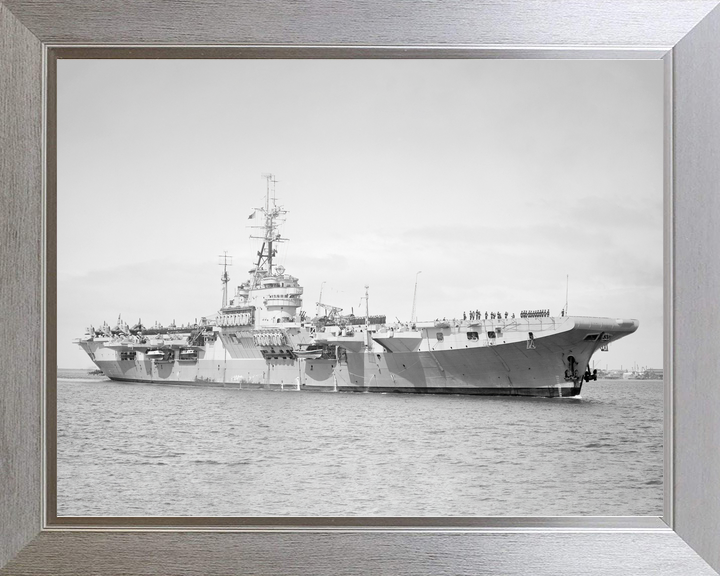 HMS Glory (R62) Royal Navy Colossus Class Aircraft Carrier Starboard View Photo Print Wall Art Decor - Posters, Prints, & Visual Artwork - by Hampshire Prints (image 7 of 9)