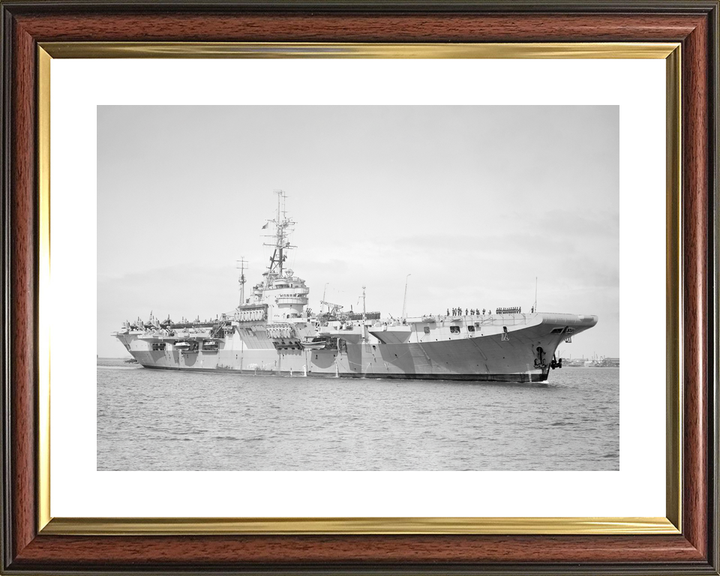 HMS Glory (R62) Royal Navy Colossus Class Aircraft Carrier Starboard View Photo Print Wall Art Decor - Posters, Prints, & Visual Artwork - by Hampshire Prints (image 8 of 9)