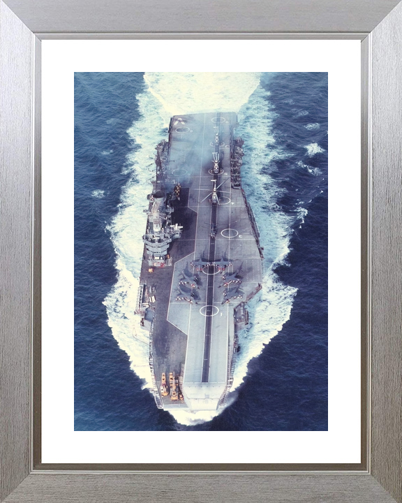 HMS Hermes (R12) Royal Navy Centaur Class Aircraft Carrier High Bow View Photo Print Wall Art Decor - Posters, Prints, & Visual Artwork - by Hampshire Prints (image 6 of 9)