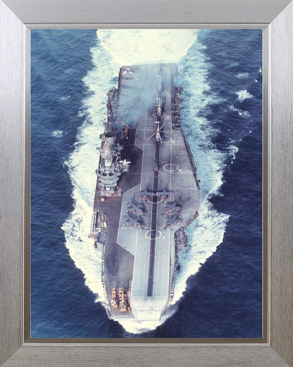 HMS Hermes (R12) Royal Navy Centaur Class Aircraft Carrier High Bow View Photo Print Wall Art Decor - Posters, Prints, & Visual Artwork - by Hampshire Prints (image 7 of 9)