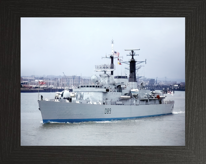 HMS Exeter (D89) Royal Navy Type 42 Destroyer Leaving Portsmouth Photo Print Wall Art Decor - Posters, Prints, & Visual Artwork - by Hampshire Prints (image 3 of 9)