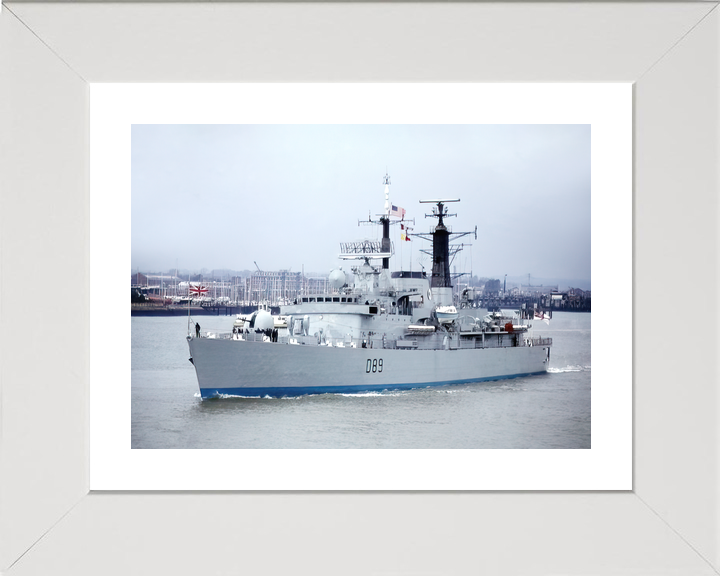 HMS Exeter (D89) Royal Navy Type 42 Destroyer Leaving Portsmouth Photo Print Wall Art Decor - Posters, Prints, & Visual Artwork - by Hampshire Prints (image 4 of 9)