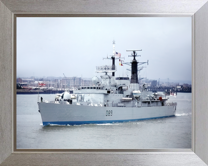 HMS Exeter (D89) Royal Navy Type 42 Destroyer Leaving Portsmouth Photo Print Wall Art Decor - Posters, Prints, & Visual Artwork - by Hampshire Prints (image 7 of 9)