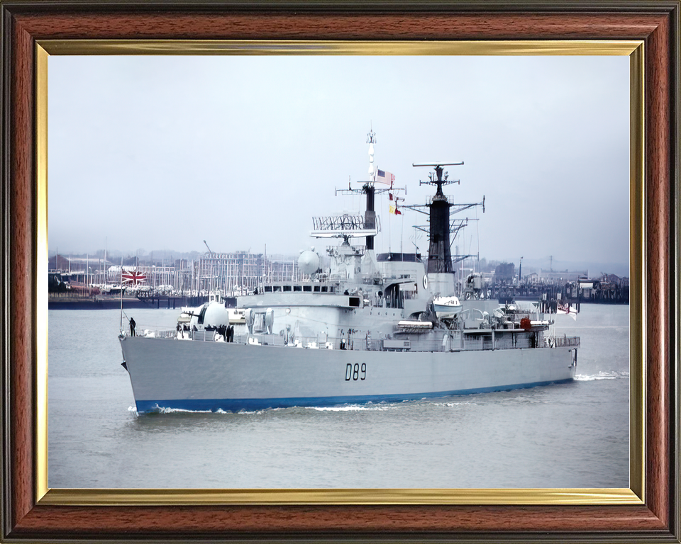 HMS Exeter (D89) Royal Navy Type 42 Destroyer Leaving Portsmouth Photo Print Wall Art Decor - Posters, Prints, & Visual Artwork - by Hampshire Prints (image 9 of 9)