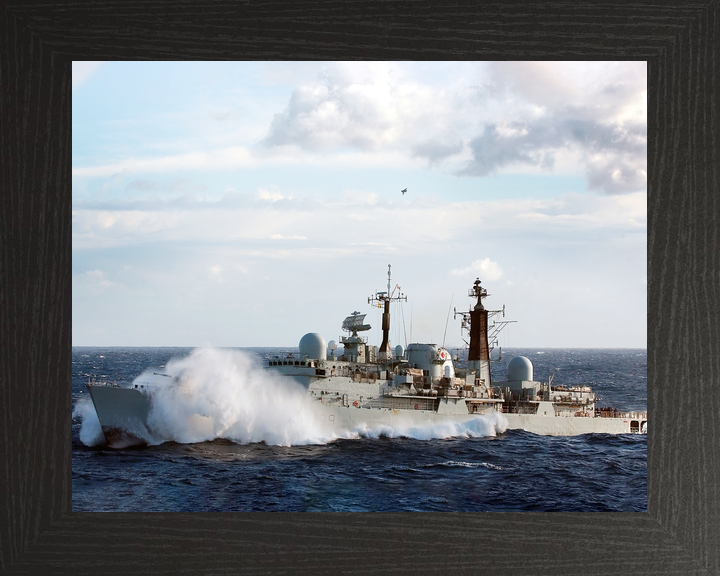 HMS Exeter (D89) Royal Navy Type 42 Destroyer At Sea Photo Print Wall Art Decor - Posters, Prints, & Visual Artwork - by Hampshire Prints (image 3 of 9)