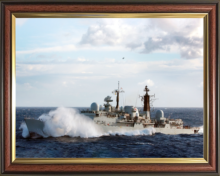 HMS Exeter (D89) Royal Navy Type 42 Destroyer At Sea Photo Print Wall Art Decor - Posters, Prints, & Visual Artwork - by Hampshire Prints (image 9 of 9)