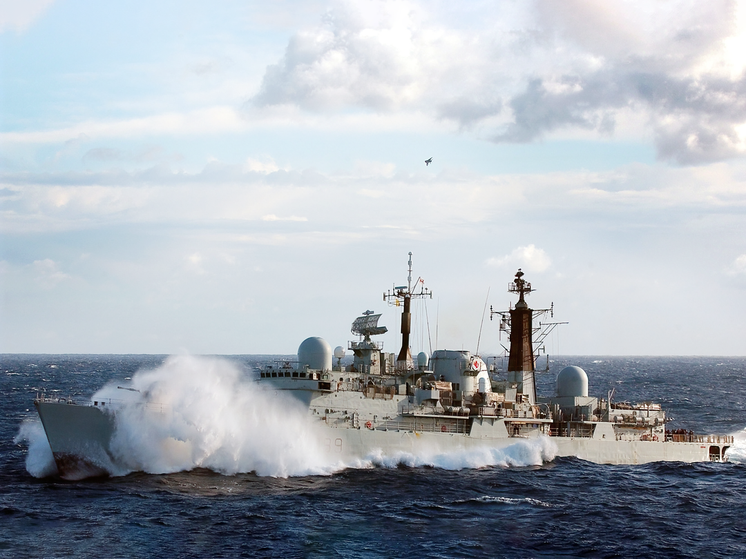 HMS Exeter (D89) Royal Navy Type 42 Destroyer At Sea Photo Print Wall Art Decor - Posters, Prints, & Visual Artwork - by Hampshire Prints (image 1 of 9)