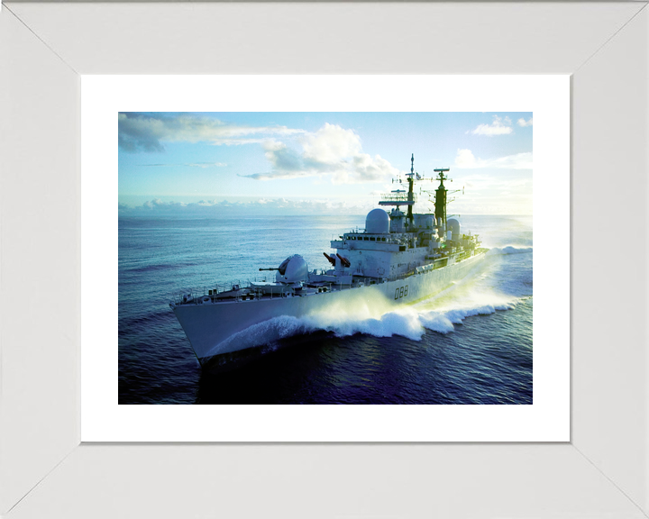 HMS Glasgow (D88) Royal Navy Type 42 Destroyer At Sea Port Bow View Photo Print Wall Art Decor - Posters, Prints, & Visual Artwork - by Hampshire Prints (image 4 of 9)