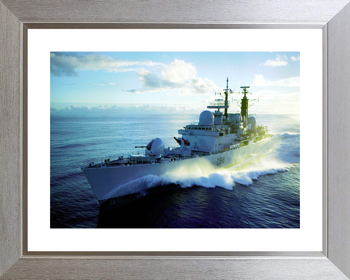 HMS Glasgow (D88) Royal Navy Type 42 Destroyer At Sea Port Bow View Photo Print Wall Art Decor - Posters, Prints, & Visual Artwork - by Hampshire Prints (image 6 of 9)
