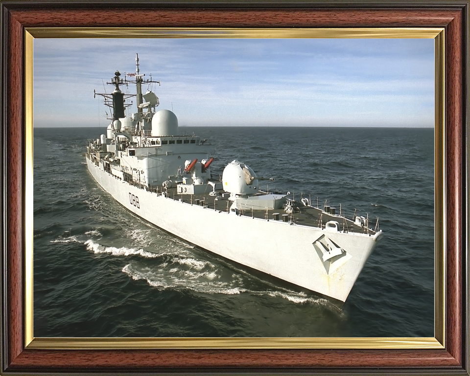 HMS Glasgow (D88) Royal Navy Type 42 Destroyer Starboard Bow View Photo Print Wall Art Decor - Posters, Prints, & Visual Artwork - by Hampshire Prints (image 9 of 9)