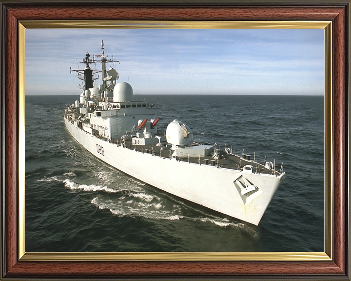 HMS Glasgow (D88) Royal Navy Type 42 Destroyer Starboard Bow View Photo Print Wall Art Decor - Posters, Prints, & Visual Artwork - by Hampshire Prints (image 9 of 9)