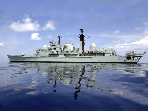 HMS Gloucester D96 Type 42 Destroyer Port Side Reflections