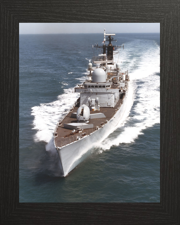 HMS Gloucester (D96) Royal Navy Type 42 Destroyer High Port Bow View Photo Print Wall Art Decor - Posters, Prints, & Visual Artwork - by Hampshire Prints (image 3 of 9)