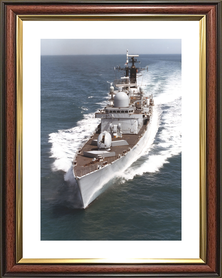HMS Gloucester (D96) Royal Navy Type 42 Destroyer High Port Bow View Photo Print Wall Art Decor - Posters, Prints, & Visual Artwork - by Hampshire Prints (image 8 of 9)