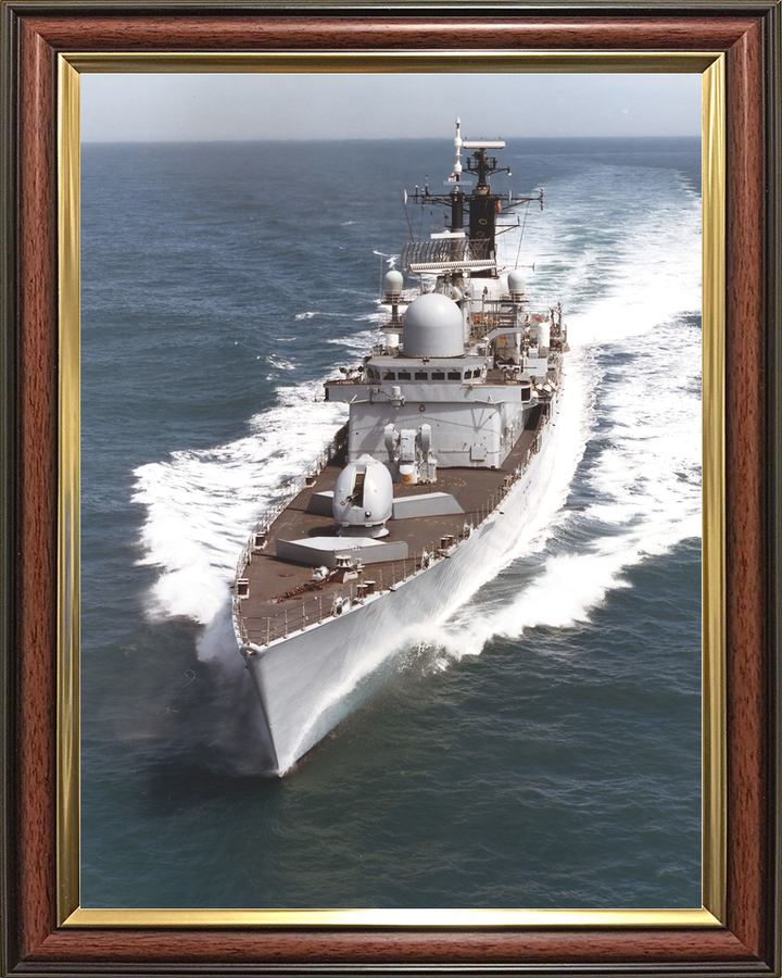 HMS Gloucester (D96) Royal Navy Type 42 Destroyer High Port Bow View Photo Print Wall Art Decor - Posters, Prints, & Visual Artwork - by Hampshire Prints (image 9 of 9)